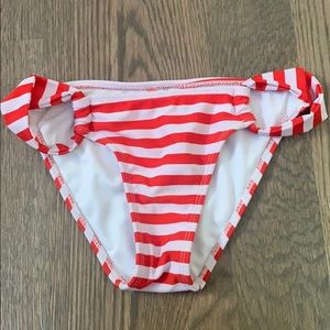 Red Striped Swim Bottom